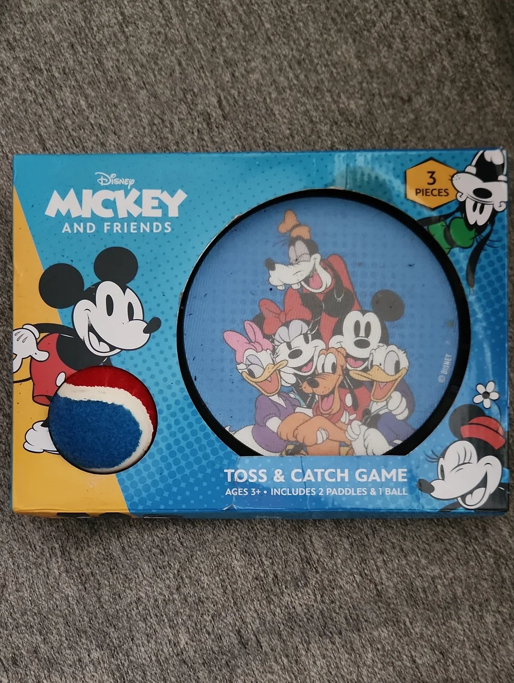 Disney Mickey and Friends Toss & Catch Game - Blue, Red, White